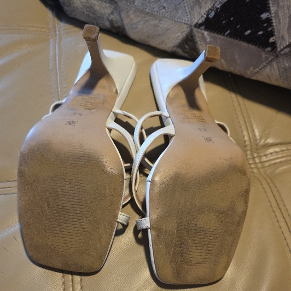 BCBGeneration Cream Strappy Heels - Picture 9 of 10